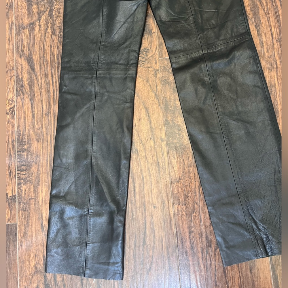 NWT Vintage Ralph Lauren Polo Leather Pants size 4 Y2K - Picture 2 of 8